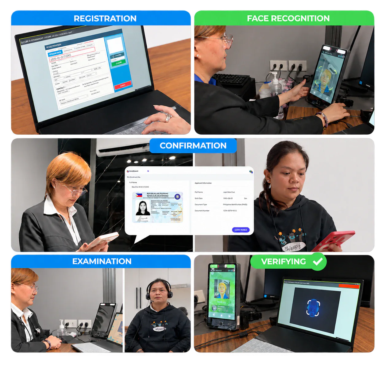 LTO Medical System in use at a driver testing centre